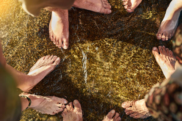 istock Together in the stream of life 680486412