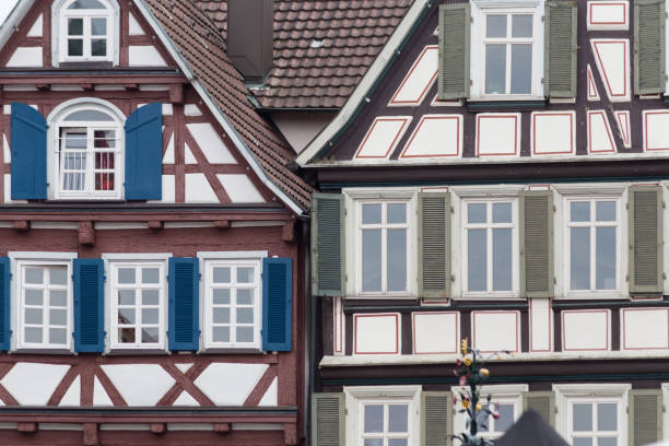 istock facades in historical city in south germany at springtime 680497190