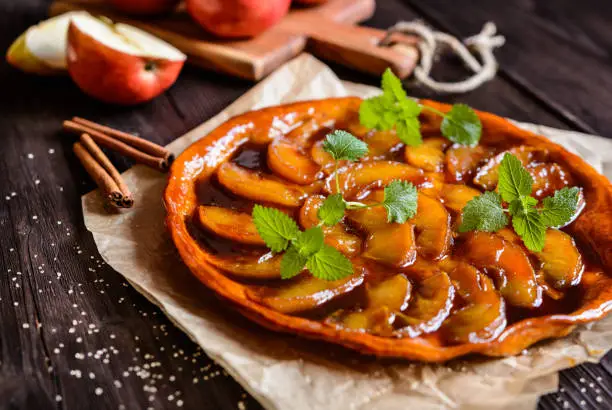 Tarte Tatin - traditional French apple pie