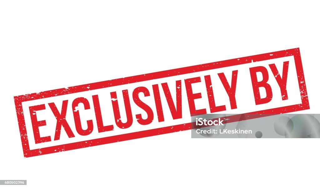 Exclusively Sign Exclusively By Rubber Stamp Stock Illustration - Download Image Now ...