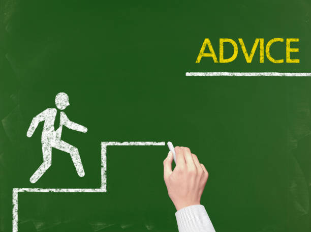 istock Advice - Business Chalkboard Background 680510894