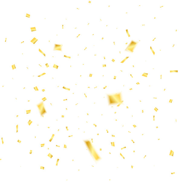 istock Golden confetti. Holiday confetti isolated on white background. Flying confetti 680512736