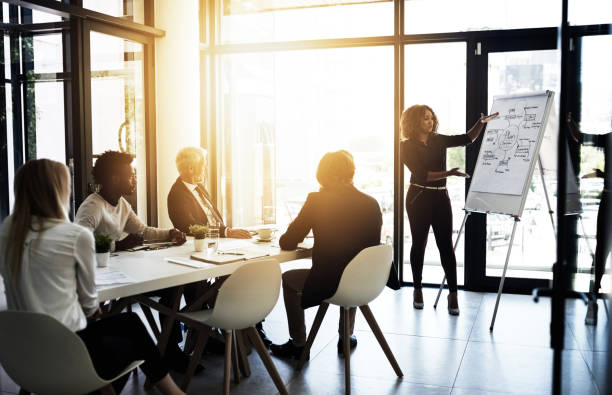 istock Laying out the course of business 680515006