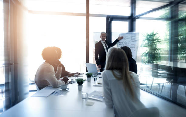 istock Guiding his team to success 680515072