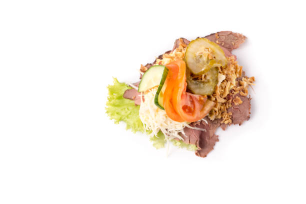 istock Danish specialties and national dishes, high-quality open sandwich 680515532