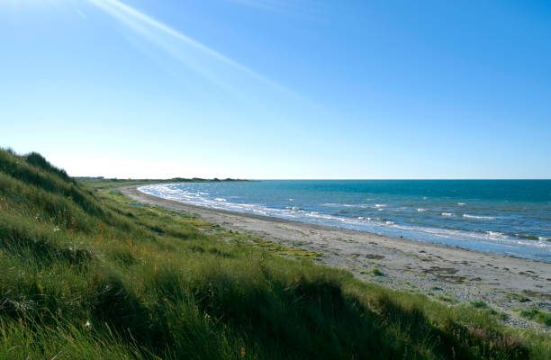 istock Denmark: View from a large dune over the empty beach to the west 680523818