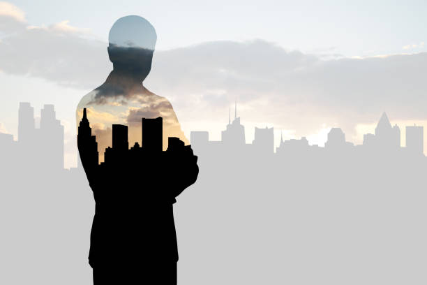 istock Man in city multiexposure 680536484