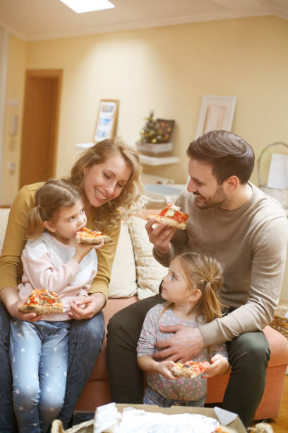 istock Happy family at home. 680541828