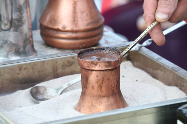 istock coffee being prepared in hot sand 680545076