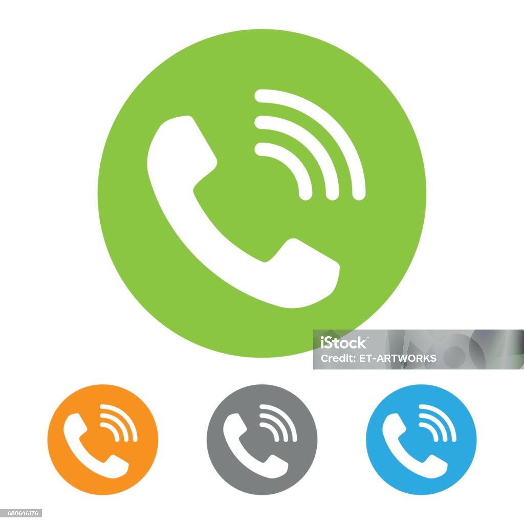 Call icon Eps10 vector illustration with layers (removeable) and high resolution jpeg file included (300dpi). Telephone stock vector