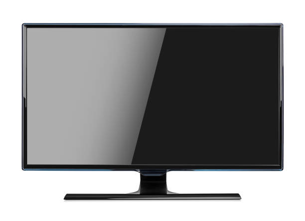 Computer monitor isolated on white background.