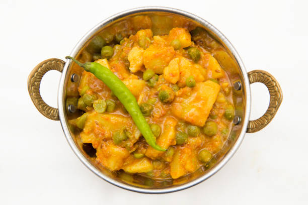 istock Aloo Matar - a traditional Indian food 680653050