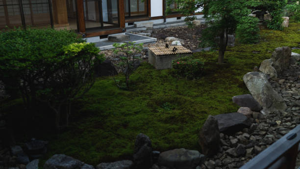 istock Inner court of Japanese temple 680654464