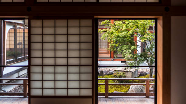istock Scene of inside of Japanese temple 680657888