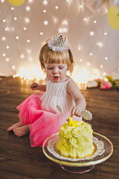 istock Little Princess eating her first cake 5383. 680658082
