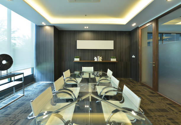 istock luxury modern meeting room interior and decoration, interior design 680667634
