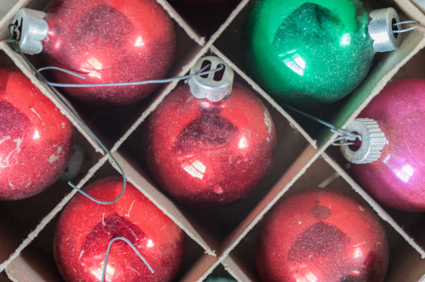 istock Box of Christmas ornaments 680673274