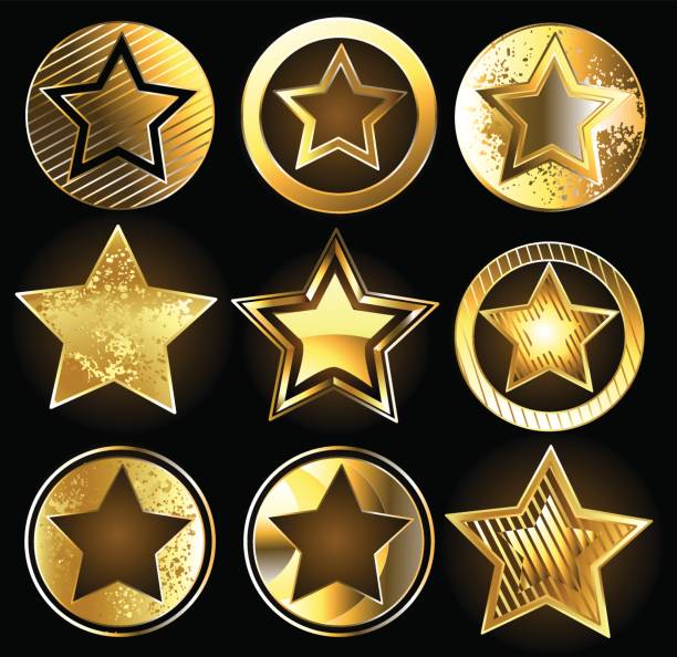 istock set of military gold stars 680679502