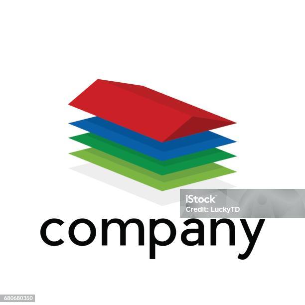 Abstract House Shape Vector Vector Abstract Shape Of House Stock Illustration - Download Image Now ...