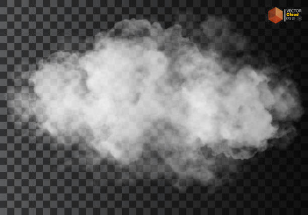 mgła lub dym izolowane przezroczysty efekt specjalny. - cień do powiek makijaż oczu ilustracje stock illustrations