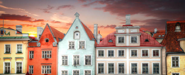 istock Old streets of European cities. 680692138