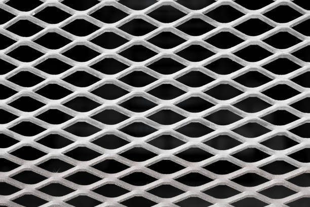 istock Stainless steel perforated metal sheet 680693908