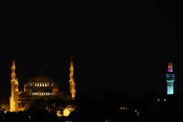 Süleymaniye Mosque and Beyazıd Tower is the twins symbol for the İstanbul Old Cıty.