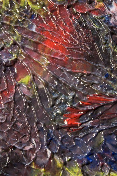 istock Wet Abstract Painted Vein Color Background 680694902