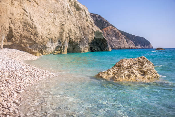 istock Porto Katsiki beach in Lefkada, Greece 680695668