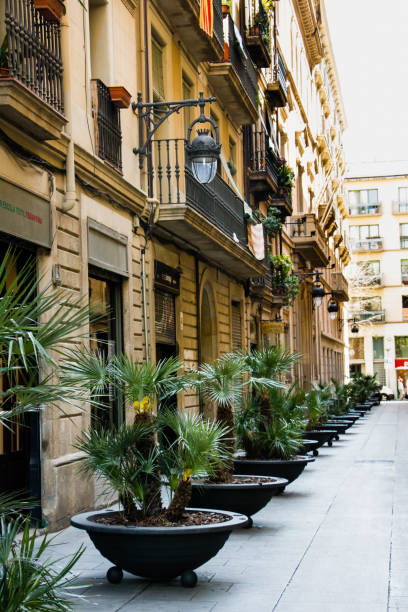 istock Downtown street in Barcelona, Spain 680702640