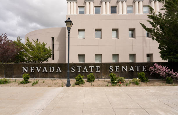 istock Nevada State Senate building entrance in Carson City 680707902
