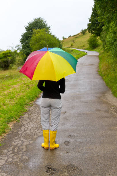 istock Young woman in the rain 680713850