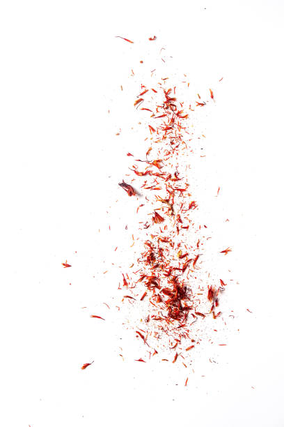 istock Exotic spice, saffron for coloring food. White background. isolated. 680714346