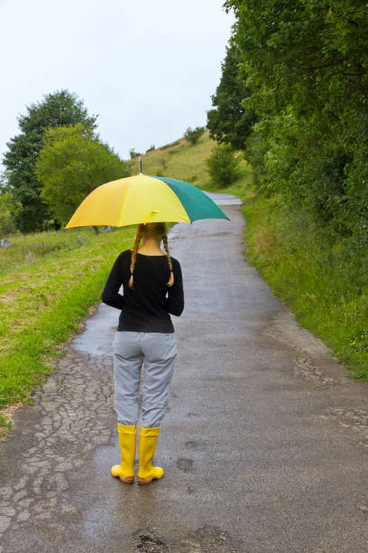 istock Young woman in the rain 680714534