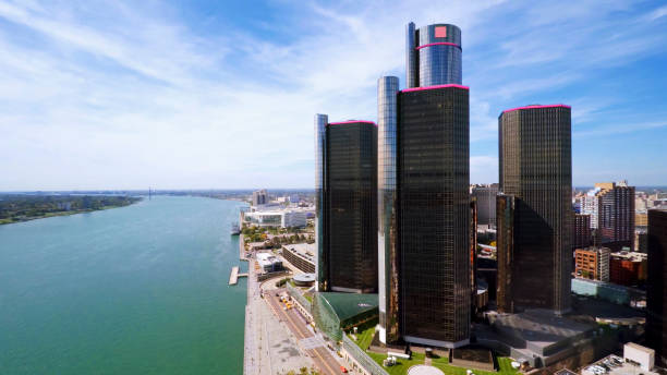 istock Aerial view of Detroit 680714666