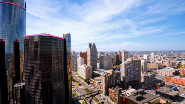 istock Aerial view of Detroit 680714668