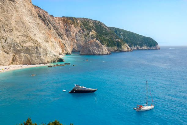 istock Porto Katsiki beach in Lefkada, Greece 680714674
