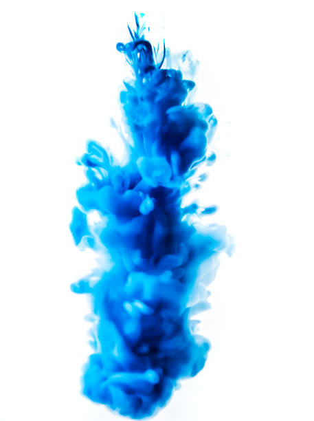 istock blue ink in water isolated on white background 680719202