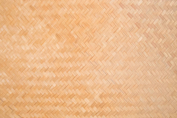 istock Surface of Brown Wicker texture, Dry bamboo wall for background 680719358