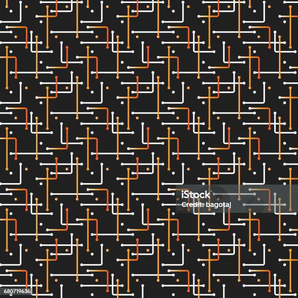 Network Connection Pattern Network Connections Pattern Stock Illustration - Download Image Now ...