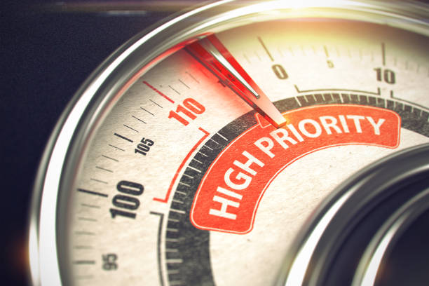 High Priority - Business or Marketing Mode Concept. 3D