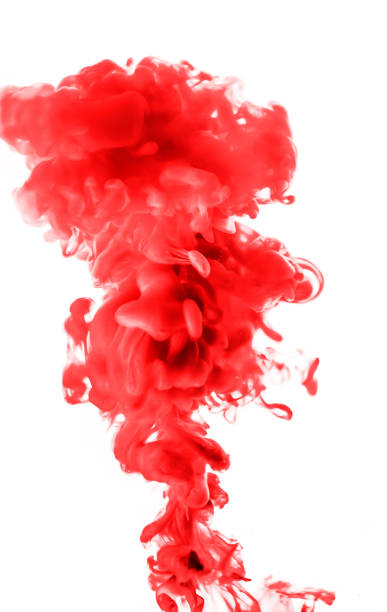 istock Acrylic colors and ink in water. Abstract frame background. Isolated on white. 680720452