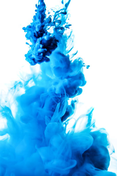 istock blue ink in water isolated on white background 680720702