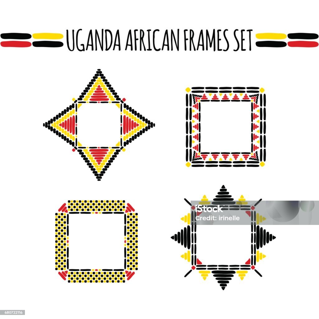 Tribes Frame Tribal Frames Set Vector Stock Illustration - Download Image Now ...