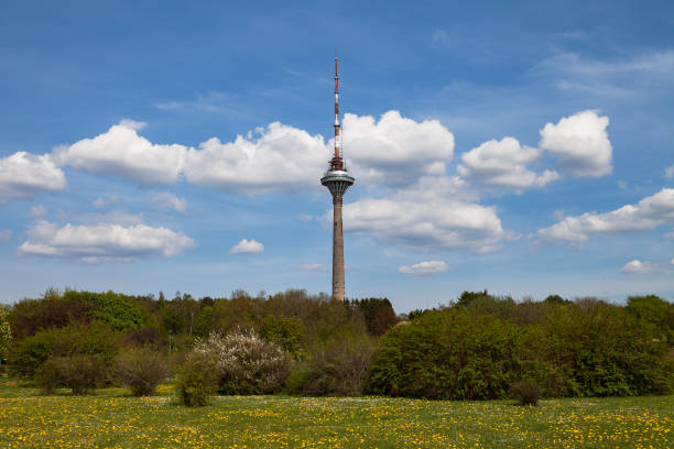 Tallinn TV tower, the highest building in Tallinn and Estonia stock photo