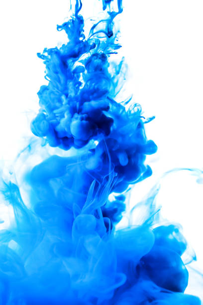 istock blue ink in water isolated on white background 680730396