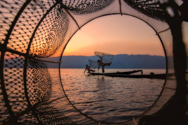 istock Fisherman at Inle Lake, Myanmar 680730812