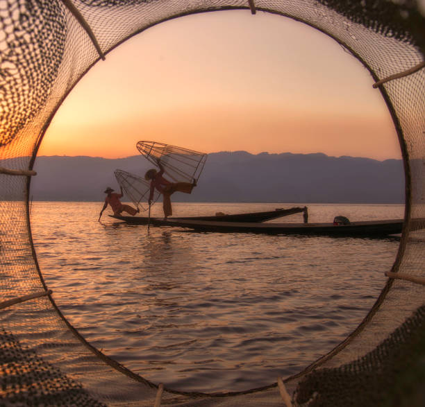 istock Fisherman at Inle Lake, Myanmar 680730824