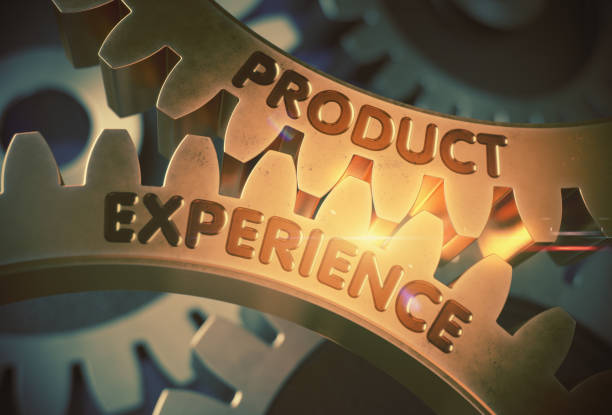 istock Product Experience Concept. Golden Gears. 3D Illustration 680738128