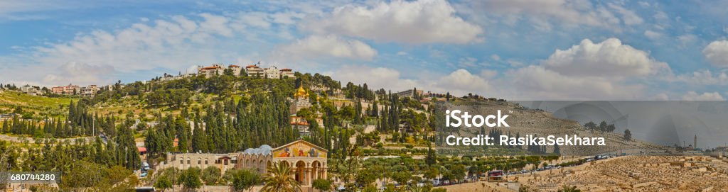 Mount of olives, Jerusalem, panorama Mount of Olives Stock Photo